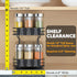 6.5" x10.75 x8.5 1 2-Tier SpaceAid Pull Out Spice Rack Organizer for Cabinet, Heavy Duty Slide Out Seasoning Kitchen