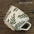 12oz Ceramic Coffee Mug, Unique Novelty Teacup with Large Handle, Stoneware for Tea, Mocha, Latte, Gift