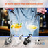 3-in-1 Liquor Pour Spout with Built-in Fruit Fly Protection, Dishwasher Safe Hygienic Alcohol Speed Spouts - Black 6