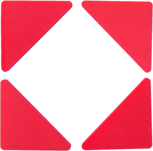 Thirteen Chefs Non Slip Silicone Cutting Board Feet, Set of 8, Red - Non Adhesive, Glue Free Pads