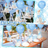 6 Set 1st 11.8 Inch Chunful Blue One Silly Goose Birthday Decoration Soft Goose Stuffed Animal Baby Shower Centerpieces