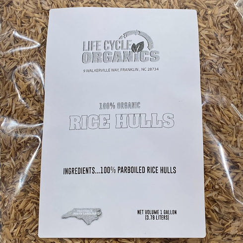 1 Organic Rice Hulls - Gallon
