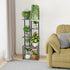 6-Tier Plant Stand Indoor, Tall Plant Shelf Multiple Metal Wood Flower Pot Holder for Living Room Office Balcony Patio