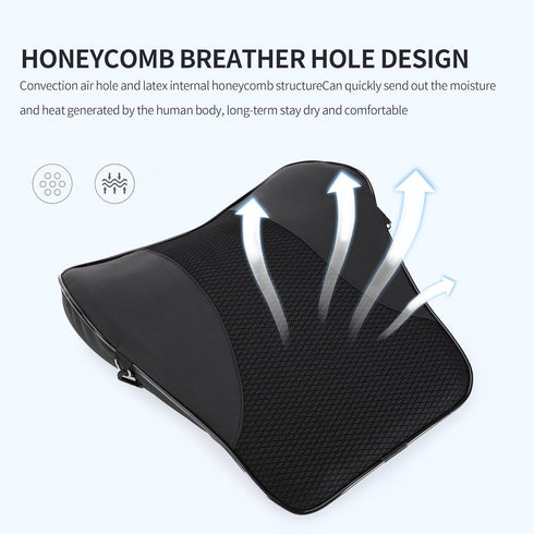 Lumbar Support and Car Neck Pillow for Office Chair and Car Seat Softness Memory Foam Erognomic Seat Cushion
