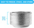 MontoPack 9” Aluminum Foil Pie Pans, 50-Pack Round Disposable Containers for Baking, Storing, Serving