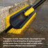 Yocada Double-Sided Floor Scrub Brush, Heavy Duty Triangle Brush for Cleaning Patio Bathroom Garage