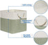 11 Inch 4Pack Temary Cube for Shelves Bin Fabric Storage Baskets for Organizing Toys, Clothes, Decorative Baskets