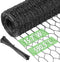 Miuwauer Chicken Wire 15.7 in x 590.5 in Poultry Wire Netting Hexagonal Galvanized