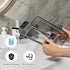 Toothbrush Holder for Bathrooms, 2 cups Toothbrush Organizer for Bathroom Countertop, Toothbrush Holder Toothbrush Storage for Shower, Tooth Brushing Holder Cup Tray and Toothpaste Caddy Black by Vowupt