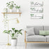 Maitys 3 Pieces Eucalyptus Greenery Wooden Wall Sign, Bless Family Food Love Plaque, Rustic Porch Decor, Green Leaves