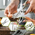 Linoroso Kitchen Scissors - Heavy Duty Kitchen Shears with Magnetic Holder, Japanese Steel 4034