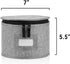 China Storage Container for Saucer, Bowls, and Appetizer Plates - 7" W x 5.5" H - Includes 12 Felt Dividers - Stackable with Hard Shell and Interior Quilted Padding by STOZU