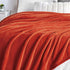 Walensee Fleece Blanket Plush Throw - Twin Size 60x80 Orange, Super Soft Microfiber Flannel for All Seasons
