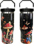 HOWSEESNOW 30oz Mushroom Tumbler with Handle and Straw, Mushroom Insulated Leak Proof Travel