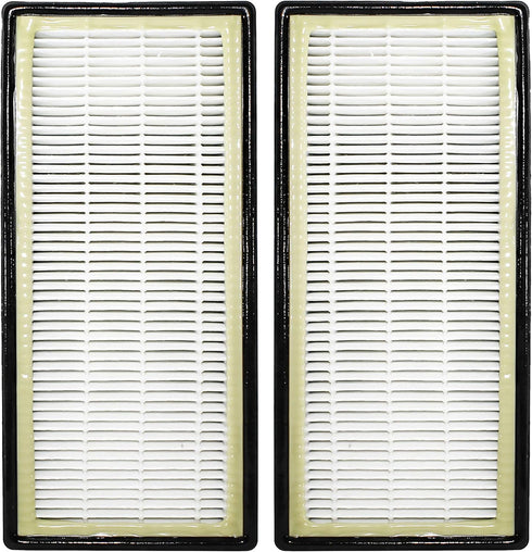 LifeSupplyUSA True HEPA Filter Replacement for Honeywell HEPAClean HRF-C2, Filter C Air Purifier (2-Pack)