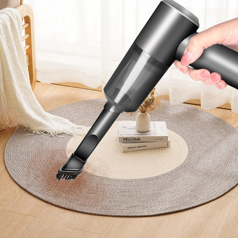 Cordless Handheld Vacuum Cleaner, High Power Rechargeable Mini Portable Vacuum for Home, Office, and Car Cleaning, Black