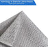 Wire Dishwashing Rag, 10 Pack Non Scratch Wire Dishcloth for Wet and Dry, Scrubbing Wire Dishcloths for Kitchen