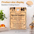 Daughter Birthday Gifts - "Recipe for a Special Daughter" Daughter Gifts from Mom Cutting Board, Bamboo-Made Engraved Gifts for Daughter, Daughter Gifts Cutting Board, 11x8.5x0.35 in. by Apjielop