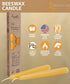 Hyoola 8" Beeswax Taper Candles, 8 Hour Burn Time, Yellow Beeswax Candles, 2 Pack