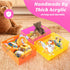 Acrylic Storage Bin, Heavy Duty Pantry Storage Container with Handles for Organizing Fridge, Cabinet, Cupboard
