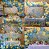 Pastel Balloon Garland Arch Kit with 100 pcs Blue and Yellow Balloons, DIY Decorations for Baby Shower, Wedding,