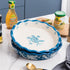 Wisenvoy Pie Pan, Ceramic Deep Dish Non-Stick Pie Dish for Baking, Pie Plate