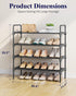 Closet, Closet 26.6" 4 Kitsure Shoe Rack for Shoe Organizer for Front Door Entrance, Stackable Shoe Shelf, Detachable
