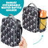 Kids Pirate Insulated Lunch Box with Snack Pocket & Water Bottle Holder - Reusable Bag for Back to School