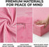 harhoers 2-in-1 1-5, Pink Princess Toddler Couch, Foldable Sofa Bed & Chair for Kids Space-Saving for Small Rooms, Fits