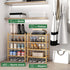 kiplant 4-Tier Closet, Small Shoe Rack, Bamboo Wood Shoe Rack for Entryway, Stackable Shoe Organizer for Hallway Free