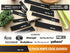 Chef Sac Knife Edge Guards, Universal Knife Cover & Professional Protector, Durable BPA-Free ABS Plastic Knife Guards