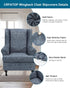 2 Chair,A02 CRFATOP Printed Wing Chair Slipcovers Piece Stretch Wingback Chair Cover Spandex Fabric Wingback Armchair
