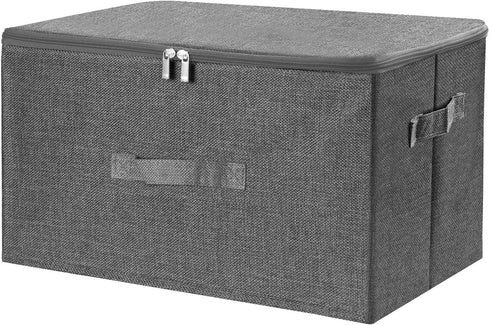 ANMINY Storage Bins with Zipper Lids 36 Qt Lidded Fabric Storage Boxes