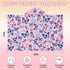 JOPJOLIW 30" 50", Butterfly Hooded Towel for Kids, Blue Pink Butterfly Poncho Blanket for Toddlers x Soft Flannel