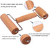 Whaline 2 Pieces Wood Pastry Pizza Roller, Non Stick Wooden Rolling Pin for Home Kitchen Baking (T-Maple and H-Maple)