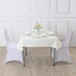 Cupuamon Square Tablecloth 52x52 inch - Washable Polyester Fabric for Wedding Party Dining Banquet Decoration, Ivory