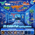Dinosaur Night Light for Kids, 21 Lighting + 6 Films, 360° Rotate + Remote, 10 Sound Projector Night Light