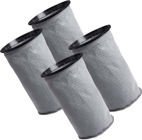Think Crucial Replacement Reusable Cloth 10QT Vacuum Bag, Compatible with ProTeam Part # 100565, 4 Pack