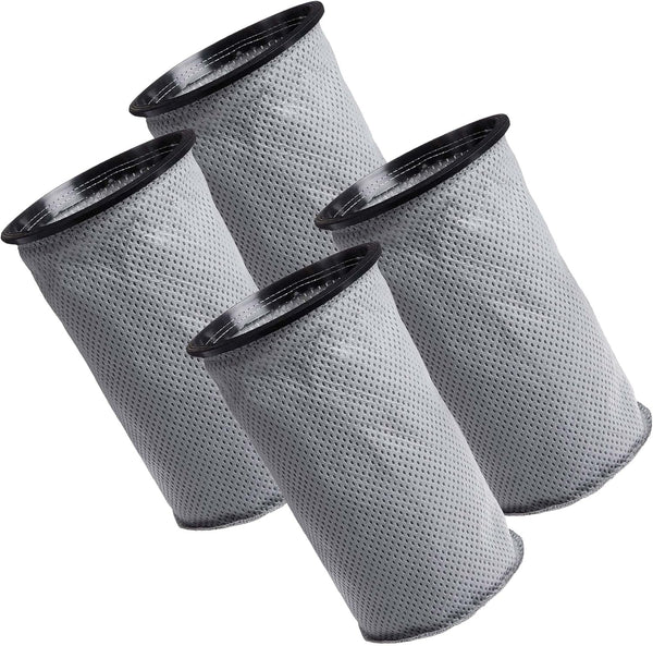 Think Crucial Replacement Reusable Cloth 10QT Vacuum Bag, Compatible with ProTeam Part # 100565, 4 Pack