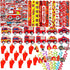 CHSLtmxq Fire Truck Party Favors Set - 110 Pcs with Firefighter Stickers, Slap