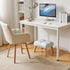 15.74" D11.81" W10.62" UHBD032H YMYNY Footstool, Small Ottoman Stool Chair with Wooden Legs, Modern Padded Sofa Seat