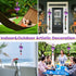 Wind Spinners, 3D Hanging Wind Spinner for Yard and Garden, Metal Flowers Outdoor Hanging Decor
