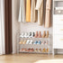 12 Closet, Expandable Shoe Rack Small Shoe Shelf Storage for Pair Sneaker and Boot, Stackable Vertical Shoe Rack