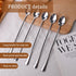 LOVEINUSA 8 Pcs Long Handle Ice Tea Spoons, 9" Silver 304 Stainless Steel Coffee Stirrers for Bar