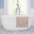 Laura Ashley Butter Chenille Bath Rug, Non Slip Shaggy Bathroom Mat, Absorbent Plush Carpet for Tub and Sink - (17" x