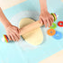 Wood Rolling Pin With 4 Adjustable Thickness Rings, Non-stick Dough Roller For Baking, 17 Inch Pizza Roller For Kitchen supplies, Handle Press Design For Fondant, Pizza, Pie Crust, Cookie