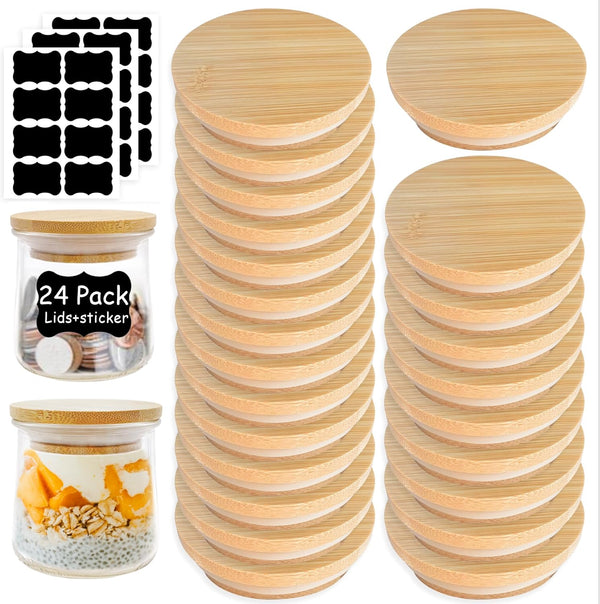 Oui Yogurt Jar Lids - 24 Pcs Oui Lids - Made of