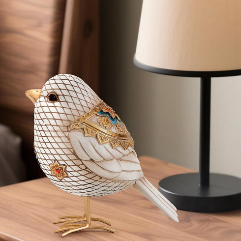 Bird Figuriens for Home Decor Accents,Boho Bird Statue Sculpture for Shelf Decor,Birds Decorations for Home Table