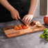 CONSDAN Small Wood Cutting Board for Kitchen, Hardwood Chopping Board for Meat, Vegetables, Fruits, 14 x 7 x 10/16 in
