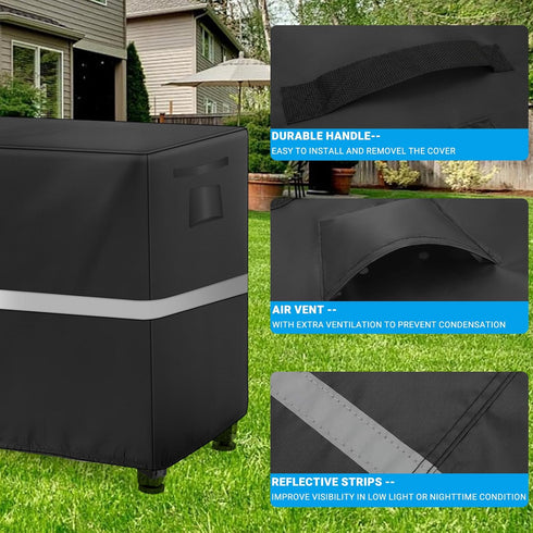 NEWFOM 36 18 28.5inch) Outdoor Prep Table Cover Heavy Duty Waterproof Bar Cover for Keter Unity XL Portable Cabinet
